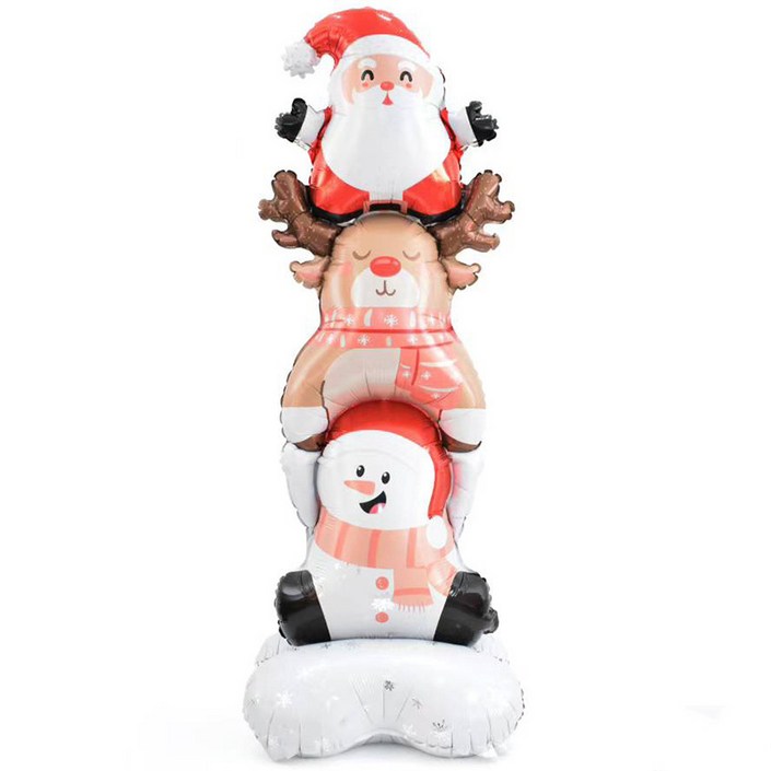 크리스마스행사 이벤트 대형 스탠딩풍선 입체트리 산타 눈사람, 6. 3단 스탠딩풍선