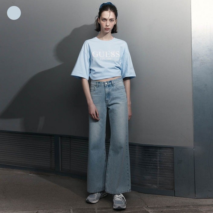 게스 진여성 L톤 뉴 플레어 와이드 OP2D5005 176991