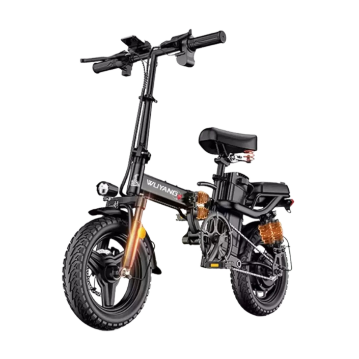 플렉시 접이식 전기자전거 자토바이 48V 고출력 파스 경량, 블랙, 경량스틸