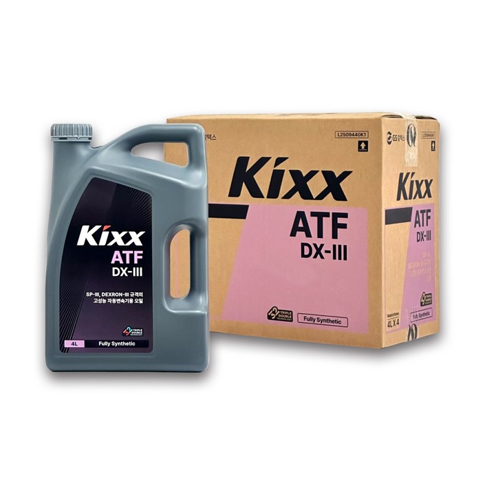 GS칼텍스 Kixx ATF DX3DEXRON3덱스론3 자동변속기용 오일 4리터, 1개, 4L