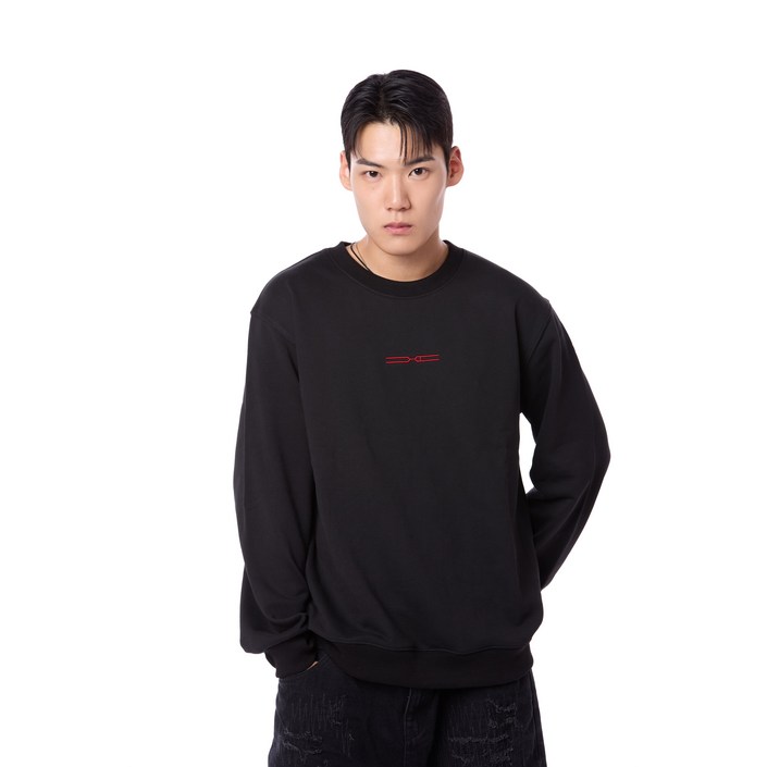CHOICE  APPEAR LOGO Sweat Shirt Black