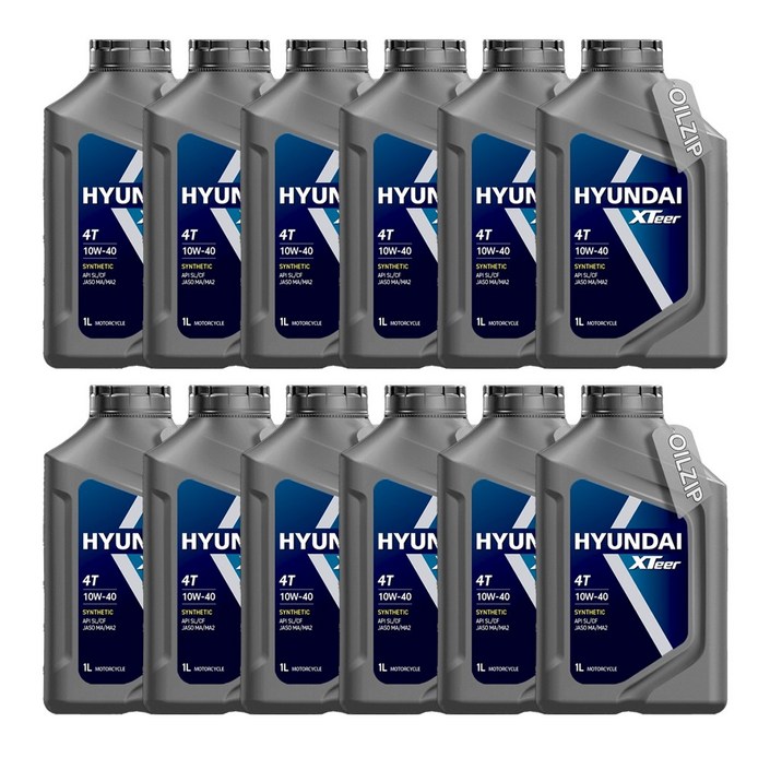 현대 엑스티어 4T 10W40 1L 현대오일뱅크 엑스티어 4T 10W40 1L, 현대 엑스티어 4T, 12개