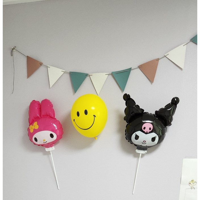 산리오 파티풍선 3종 세트 인기만점