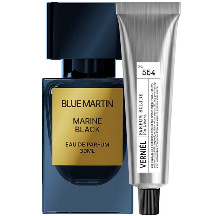 블루마틴 마린블랙 니치향수 여자가 좋아하는 남성 남자향수 오션 머스크향 오드퍼퓸, 30ml, 1개
