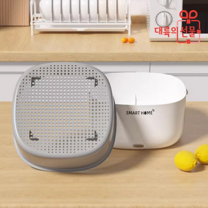 SMART HOME 스마트홈 가정용 야채 과일 초음파 세척기 (고진동 업그레이드 버전)