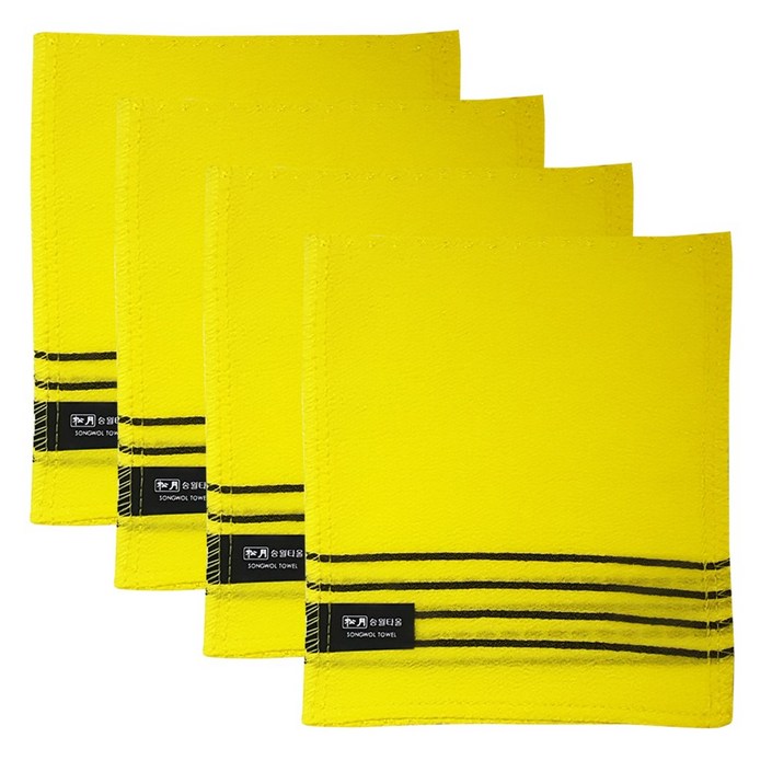 송월타올 다이아몬드 콤비 양면 때밀이 장갑 때타올 4개