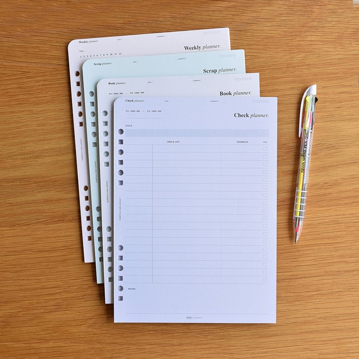 플레픽 업다운인덱스플래너A5 6공 리필지