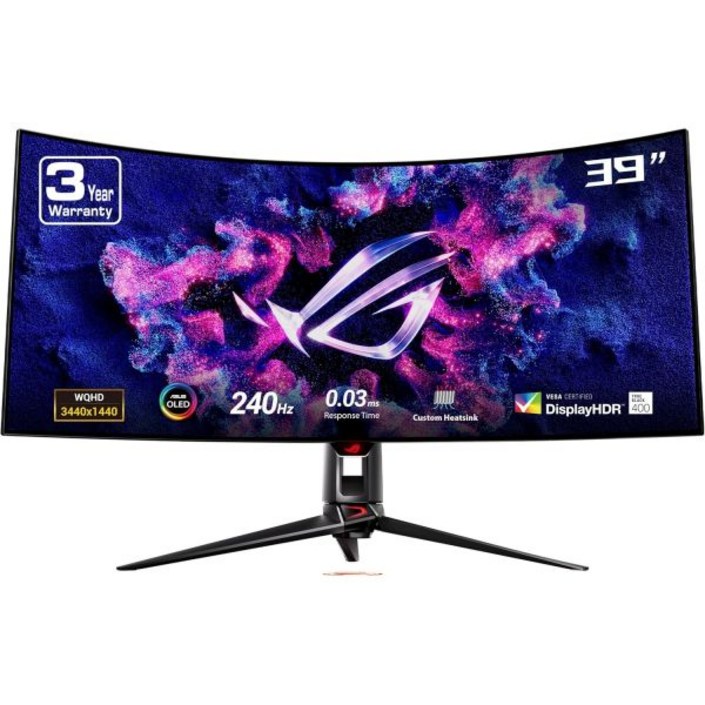ASUS ROG Swift 39인치 울트라와이드 800R 커브드 OLED 게이밍 모니터PG39WCDM  2193440x1440 240Hz 0.03ms GSYNC 호환 커스텀