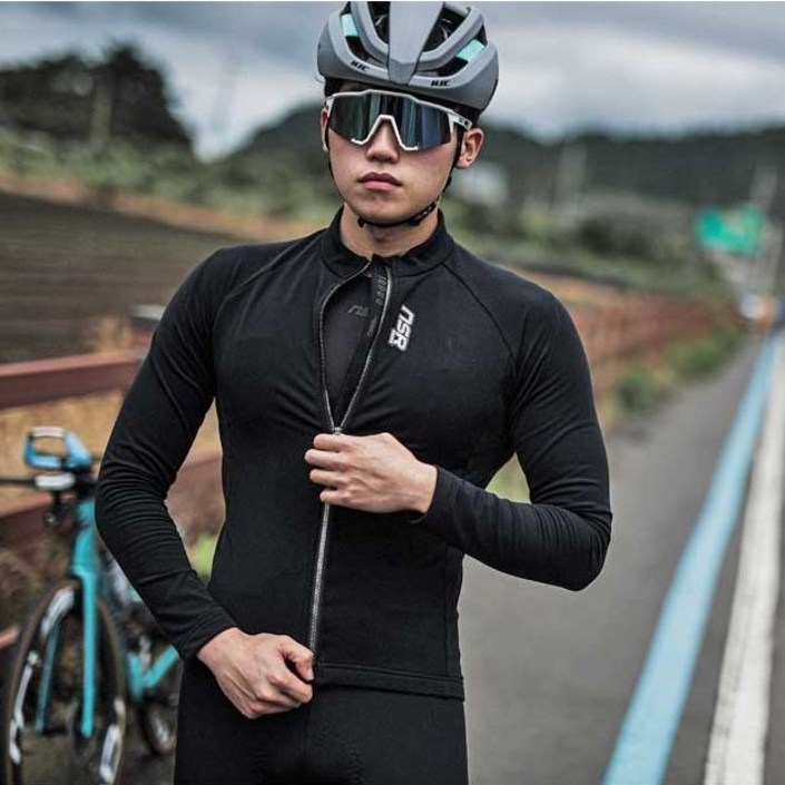 NSR 남성용 폰도 에코 기모 긴팔 저지