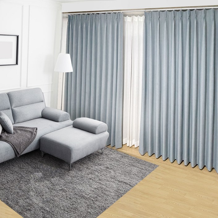 스마일데코 호텔식 나비주름 형상기억 암막커튼 2장셋트