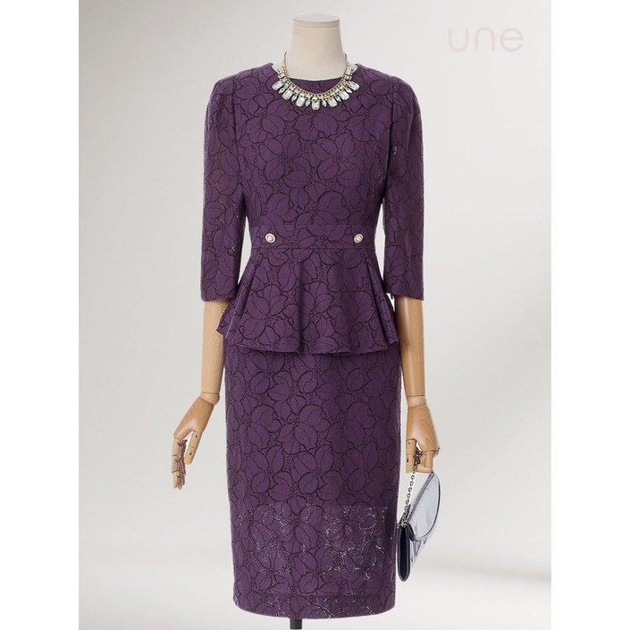 윈 레이스 엘레강스페플럼원피스