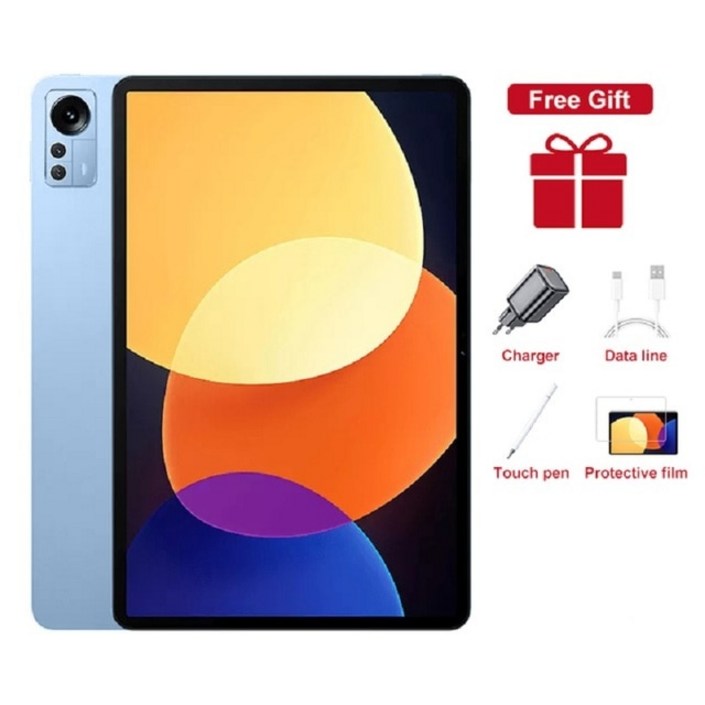 오리지널 패드 6 프로 2023 안드로이드 태블릿 PC, 11 인치 스냅드래곤 870, 12GB, 512GB, 120Hz 화면, 10000mAh 태블릿, 안드로이드 12 5G 와이, 없음, 9.Blue 12GB 512GB