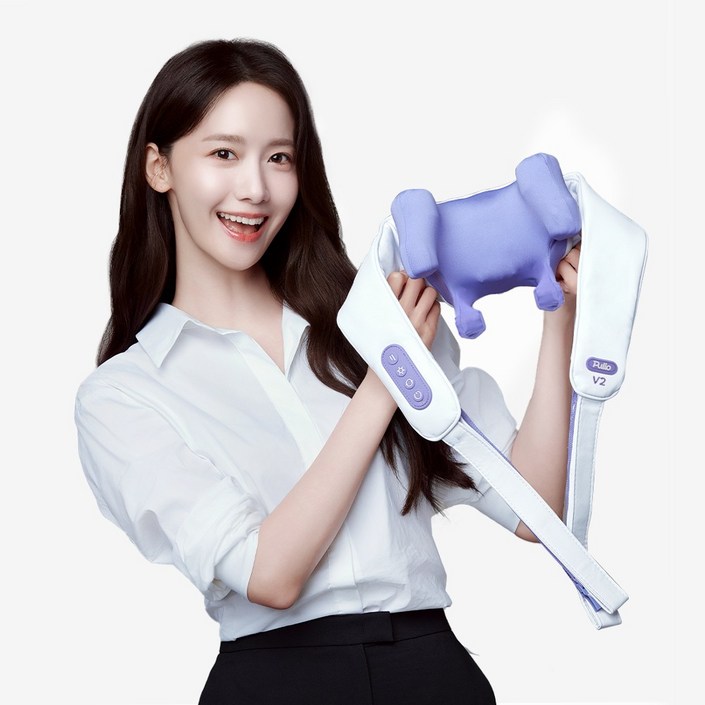 풀리오 본사 풀리오 목 어깨 마사지기 V2  온열 지압 무선 찜질 안마기