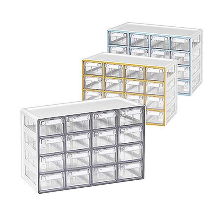 시스맥스 UP 시스템 멀티박스 중형 16단, 그레이, free