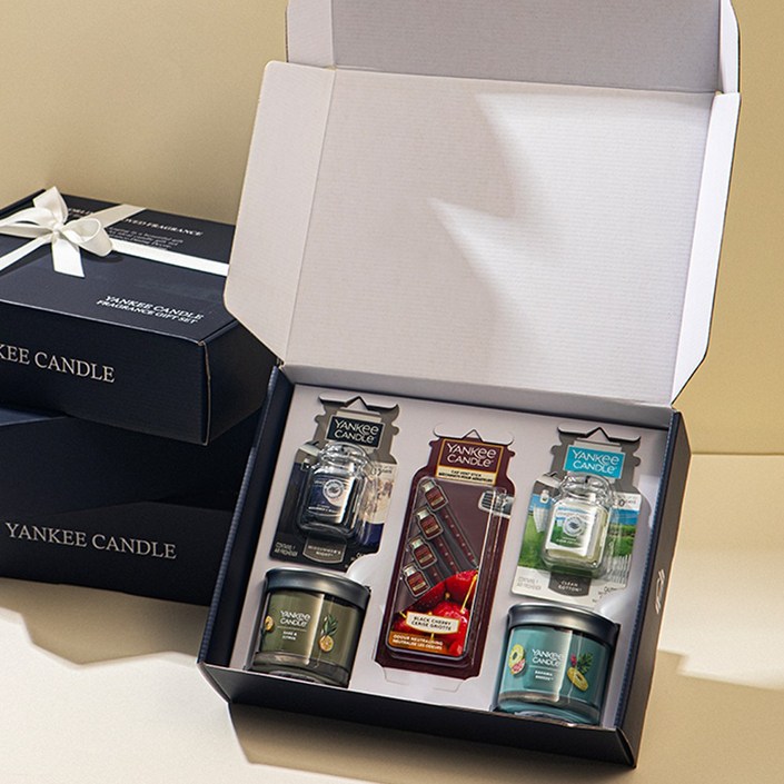 양키캔들 시그니처 텀블러 차량용 방향제 5종 선물세트, 11 비치 워크,클린 코튼, 1세트