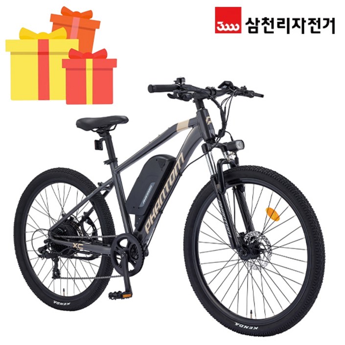 삼천리 완조립 2024 팬텀 XC 27.5인치 8단 파스 스로틀 MTB 전기자전거 15Ah, 24년형다크실버 삼천리 완조립 2024 팬텀 XC 27.5인치 8단 파스 스로틀 MTB 전기자전거 15Ah, 24년형다크실버