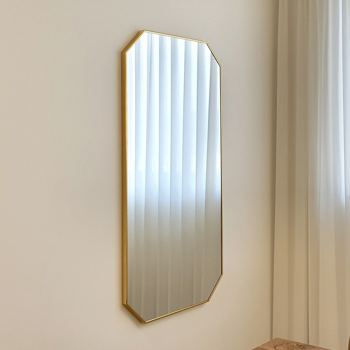 브래그디자인 무료배송 600×1200 팔각 거울 골드, 골드