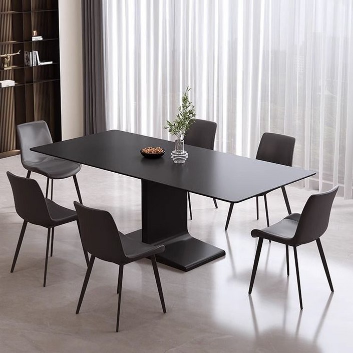 블랙식탁 세라믹테이블 10인용식탁 까페테이블