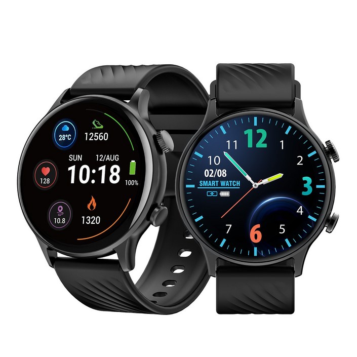 Seefer Z178 통화가능 스포츠스마트워치 | 원형화면 방수 운동시계 | 심박수 혈중산소 100종이상 스포츠모드 활동량 메시지알림 블루투스 | 남녀공용 실리콘밴드 러닝등산용