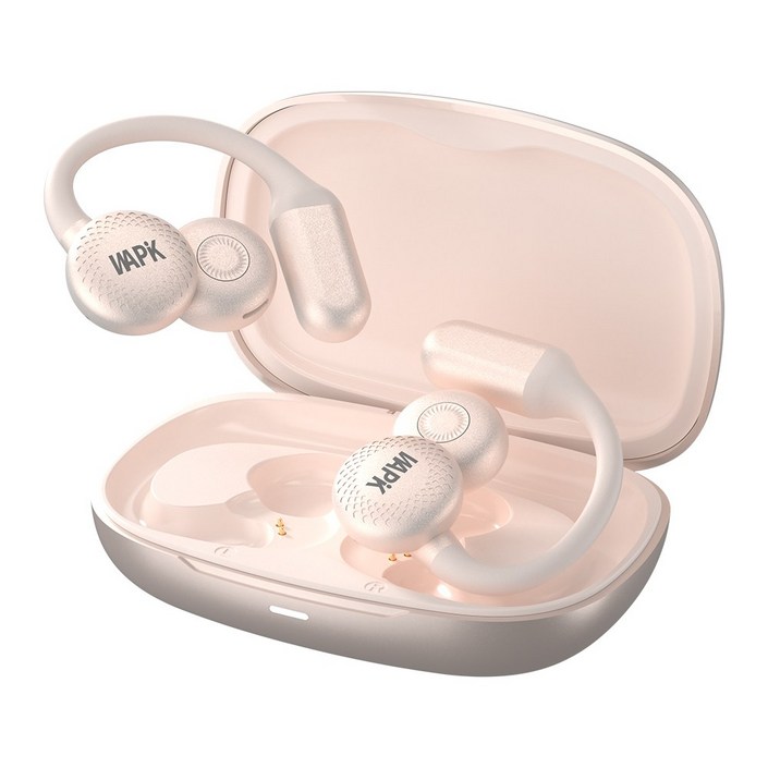 와피크 무선 블루투스 이어폰 R7 ENC 노이즈 캔슬링 C타입 귀걸이형 고음질