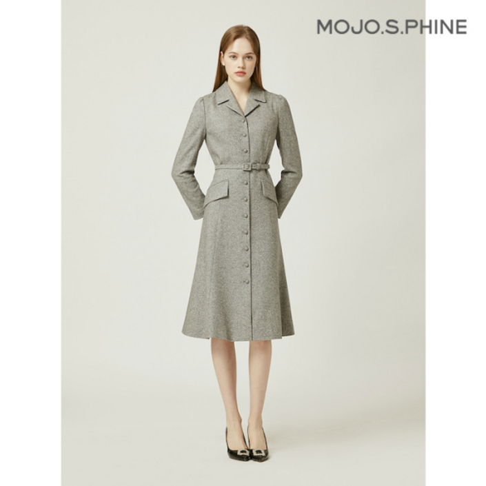 모조에스핀 울소재 A라인 원피스 MG_J234MSE041 2344558