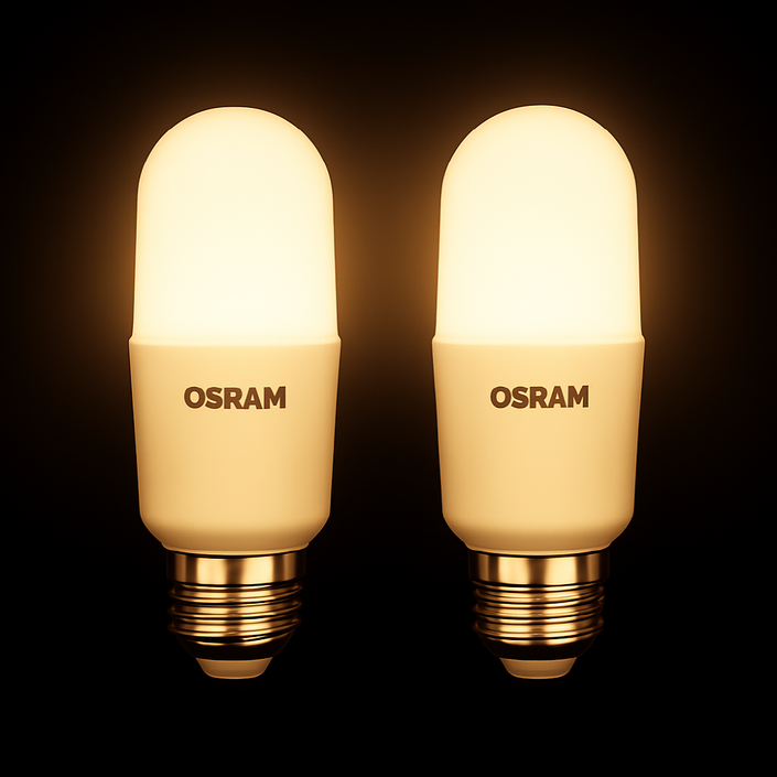 OSRAM 스틱 LED 7W 플리커프리 사각지대를 줄여주는 막대형 조도 분포 E27 E26 호환