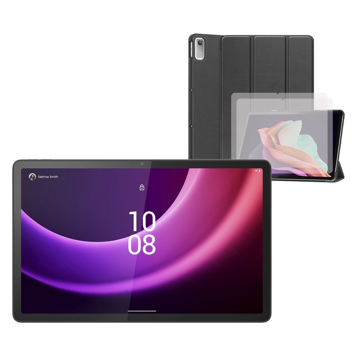 레노버 K11 Gen 2글로벌 모델 P11태블릿 11.5형 6G, 옥타코어, 한국어 지원 가능 LEPOID 슬림 보호케이스  강화 유리 화면 보호기 x 2 청소 스티커 포함