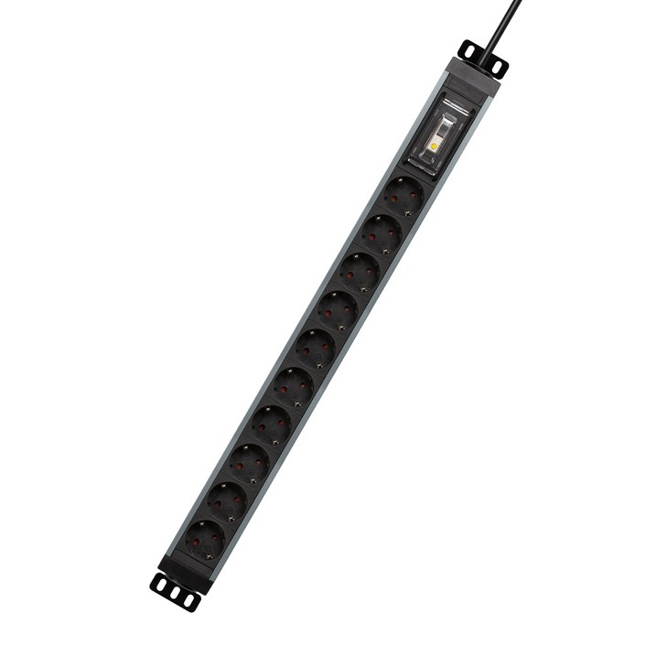 파워존 4000W 고용량 알루미늄 멀티탭 누전차단 10구 1.5m 3m 5m 7m, 1개, 스페이스 그레이, 3m