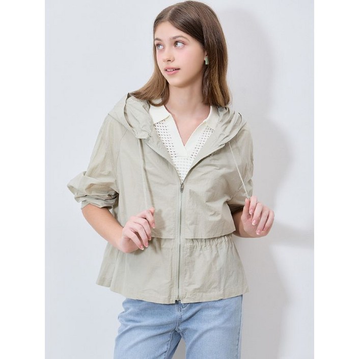 쉬즈미스 제이드 스트링 시어 후드 점퍼 택가격 398000원