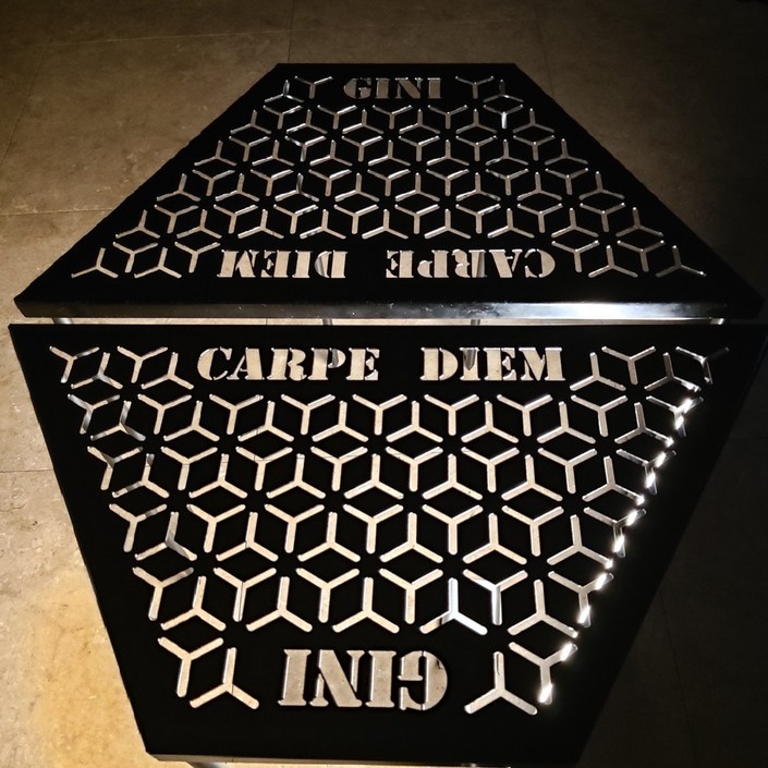 화로대 스틸 육각테이블  지니캠핑