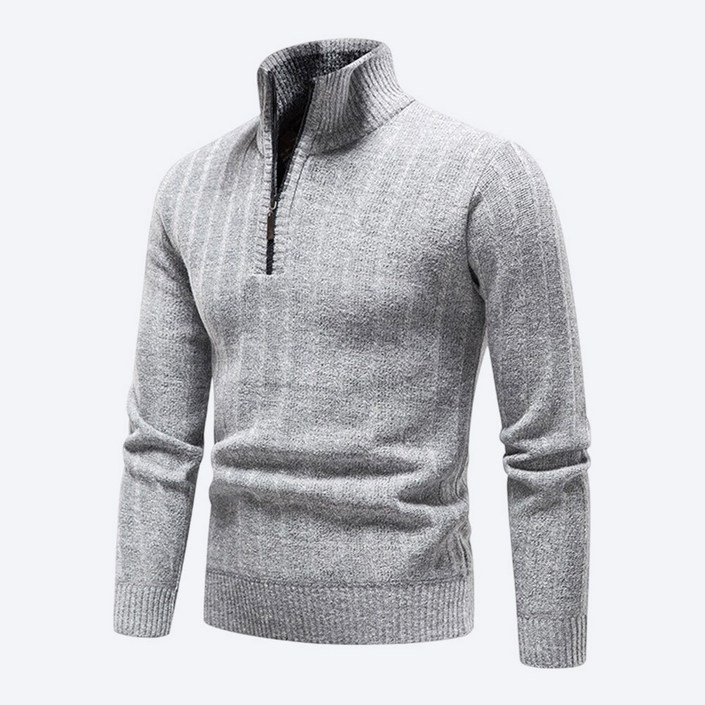 가르크시 하프집업 니트 하이넥 남자 데일리 겨울 스웨터