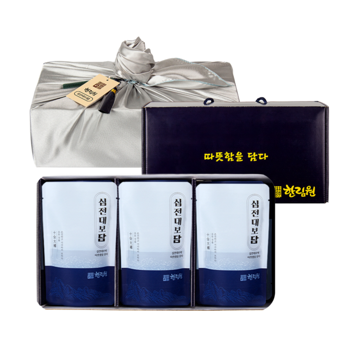 한림원 십전대보담 전문 한약사가 직접달인 진한 십전대보차 선물세트 100ml 30포, 1박스, 보자기포장 추가