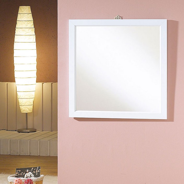 우드웰 벽걸이 사각거울 600 x 600