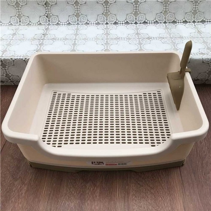 고양이 펠렛 화장실 배변통 대형 모래 방지 사막화 후드형