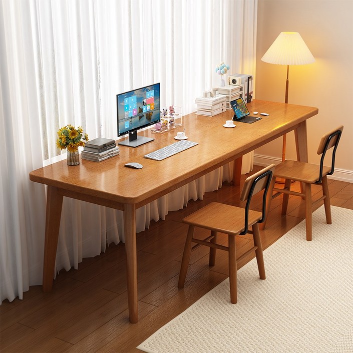 에코 소라노 엔틱 책상 다용도 테이블 플레인 원목책상, 네추럴RFHD629