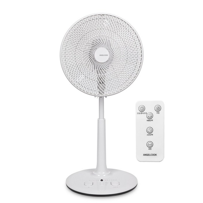 엔젤쿡 리모컨 발터치 서큘레이터형 선풍기, AGCPT9000WH