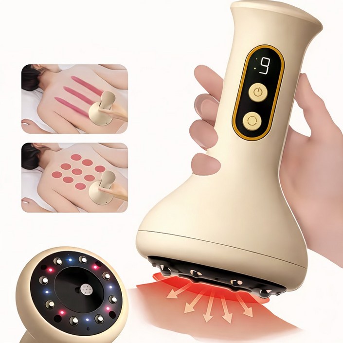 프리라이프 괄사 마사지기 부항기 전동 경락 안마기 진공 온열 9단계