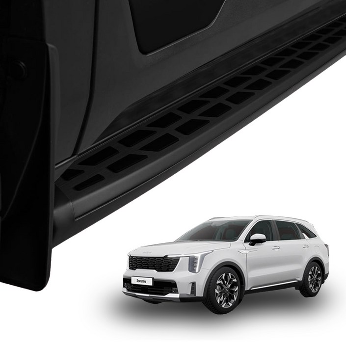 메이튼 쏘렌토 MQ4 4세대 사이드스텝 옆발판 튜닝, 쏘렌토 MQ4,블랙, 기아