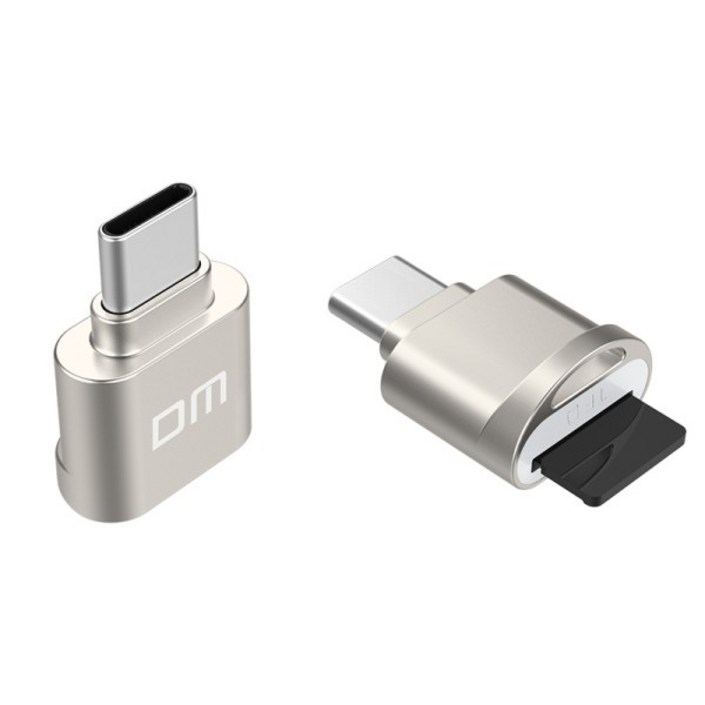 DM Mini Type C usb3.1 CR007 Micro TF 메모리 카드 리더기 또는 smartphone 타입 c 인터페이스 포함