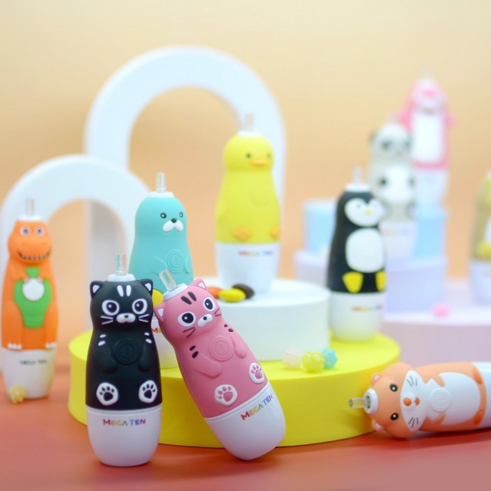 메가텐 바디팩 캐릭터소닉 360도 키즈 유아 음파전동칫솔 몸체 리필 미포함