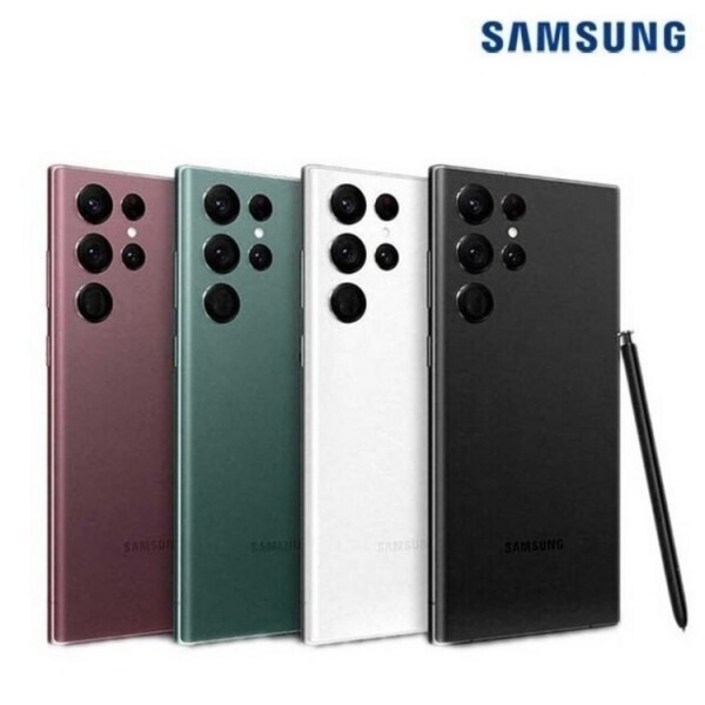 삼성전자 Ai 갤럭시 S22 울트라 256GB 공기계 S급 (구성품: 단말기 + 유심핀 + 보호케이스 + 보호필름 / 12개월 무상보증) Re:think, 256GB, 버건디