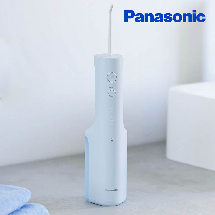 파나소닉 휴대용 무선 구강세정기 IPX7 방수 워터 치아 치간 물치실 세척기 EWDJ26, EWDJ26화이트믹스