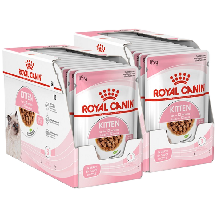 로얄캐닌 고양이 사료 키튼 그레이비 습식 85G X 24개 면역력 강화 도움, 24개, 85g, 닭