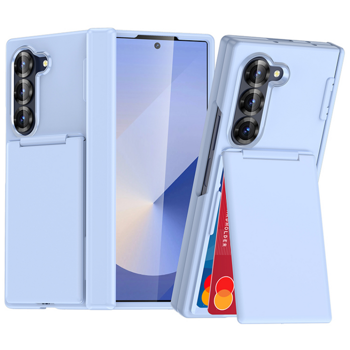 테크비 갤럭시 Z 폴드 5 6 7 오토 힌지 가드 카드 수납형 케이스