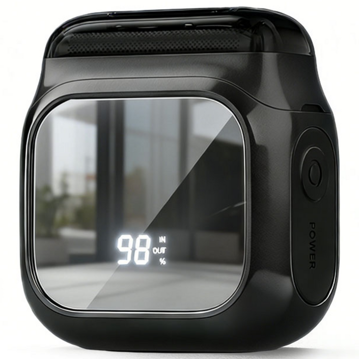 SEVOREN 전기면도기 초고출력 면도기 휴대용 스마트 방수 남자전기면도기 LED 디지털 디스플레이 거울 기능 전동면도기