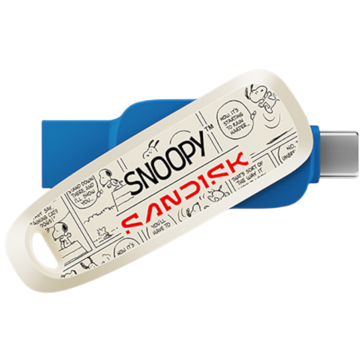샌디스크 스누피 USB 메모리 Phone Drive SNOOPY 에디션 C타입 OTG SDDDC6, 1개, 256GB