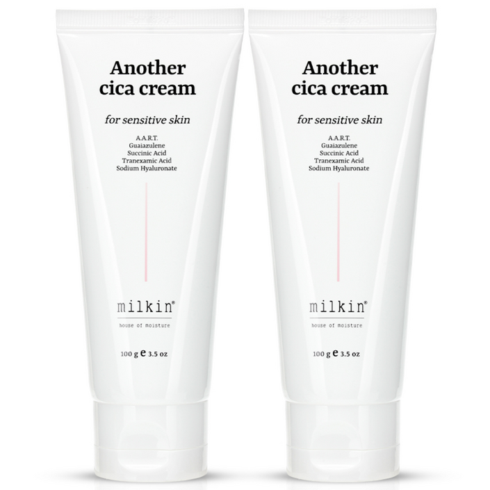 밀킨 A 어나더 시카 수분 크림 100g  2개 세트 여드름 적합성 인증, 2개, 100g