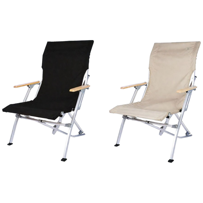 로우체어 접이식 경량 캠핑 의자 BEARCURZ, 1개, 카키베이지