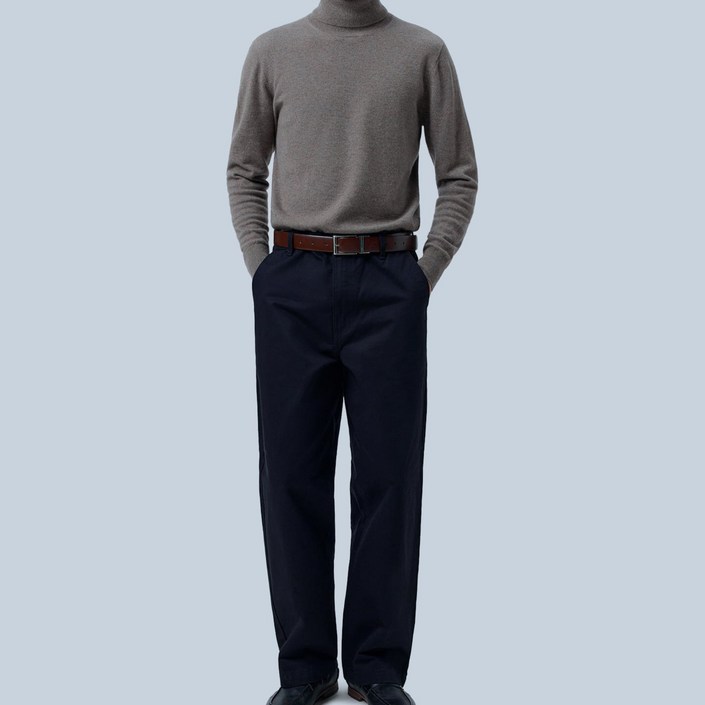 GOBI Official 고비 공식 스토어고비 캐시미어 100 캐시미어 터틀넥 남성 스웨터