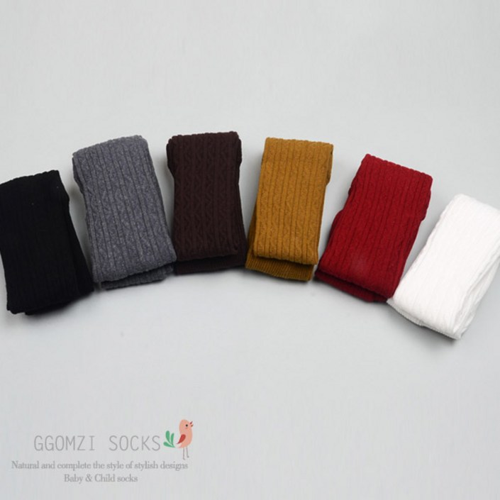 꼼지 아동용 H링크꽈베기 타이즈 100224